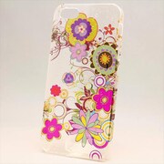 MINIOPAL CASE 84890 [iPhone5用 フラワープリントシリーズ クリア スケルトン]