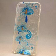 MINIOPAL CASE 85118 [iPhone5用 フラワープリントシリーズ クリア スケルトン]