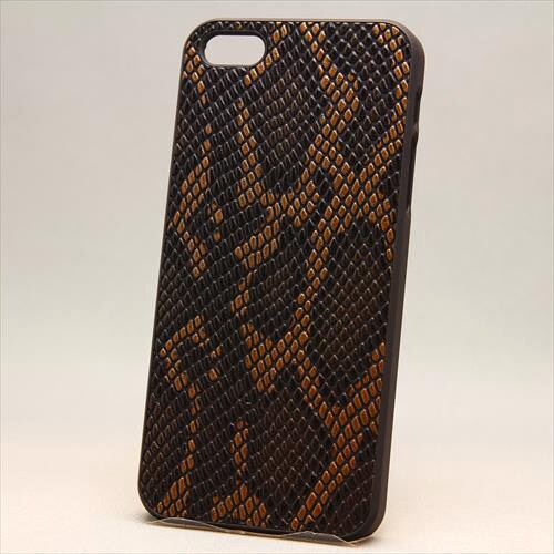 MINIOPAL CASE 89161 [iPhone5用 スネーク柄シリーズ ブラック×ブラック]