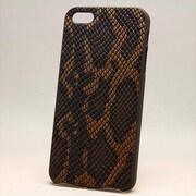 MINIOPAL CASE 89161 [iPhone5用 スネーク柄シリーズ ブラック×ブラック]