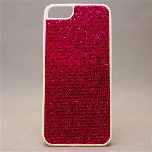 MINIOPAL CASE 19653 [iPhone5用 ラメシリーズ レッド×ホワイト]