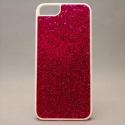 MINIOPAL CASE 19653 [iPhone5用 ラメシリーズ レッド×ホワイト]