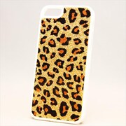 MINIOPAL CASE 19516 [iPhone5用 キラキラアニマルシリーズ 豹柄×ゴールド×ホワイト]