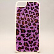 MINIOPAL CASE 19530 [iPhone5用 キラキラアニマルシリーズ 豹柄×パープル×ホワイト]