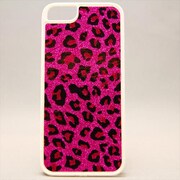 MINIOPAL CASE 19547 [iPhone5用 キラキラアニマルシリーズ 豹柄×ピンク×ホワイト]