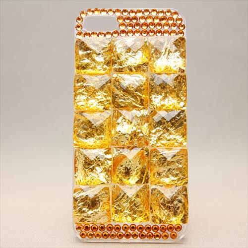 MINIOPAL CASE 81851 [iPhone5用 ダイヤモンドストーンシリーズ イエローゴールド]