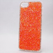 MINIOPAL CASE 80113 [iPhone5用 スワロフスキー使用・ビーズシリーズ オレンジ]