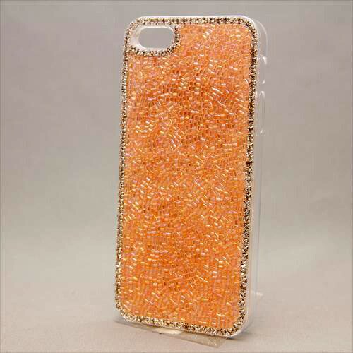 MINIOPAL CASE 80052 [iPhone5用 スワロフスキー使用・ビーズシリーズ オレンジ]
