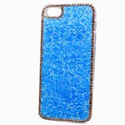 MINIOPAL CASE 80076 [iPhone5用 スワロフスキー使用・ビーズシリーズ ライトブルー]