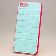 MINIOPAL CASE 91119 [iPhone5用 ストーン付きエレガントシリーズ ライトブルー×レッド]