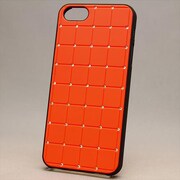 MINIOPAL CASE 91126 [iPhone5用 ストーン付きエレガントシリーズ オレンジ×ブラック]