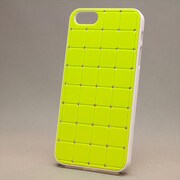MINIOPAL CASE 16058 [iPhone5用 ストーン付きエレガントシリーズ グリーン×ホワイト]
