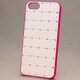 MINIOPAL CASE 16065 [iPhone5用 ストーン付きエレガントシリーズ ホワイト×レッド]