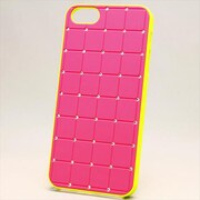 MINIOPAL CASE 88881 [iPhone5用 ストーン付きエレガントシリーズ ピンク×イエロー]