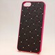 MINIOPAL CASE 16096 [iPhone5用 ポイントストーンシリーズ ブラック×ピンク ストーン十字柄]