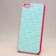 MINIOPAL CASE 16102 [iPhone5用 ポイントストーンシリーズ ライトブルー×ピンク ストーン十字柄]