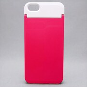 MINIOPAL CASE 80984 [iPhone5用 ２WAYシリーズ ピンク×ホワイト ミラー付]