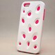 MINIOPAL CASE 89079 [iPhone5用 大粒イチゴシリーズ ホワイト×ピンク 蛍光]