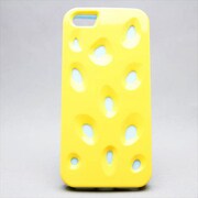 MINIOPAL CASE 89086 [iPhone5用 大粒イチゴシリーズ イエロー×ブルー 蛍光]