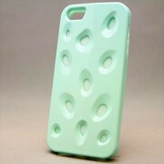 MINIOPAL CASE 89109 [iPhone5用 大粒イチゴシリーズ ライトブルー×ブルー 蛍光]