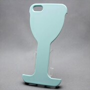 MINIOPAL CASE 07261 [iPhone5用 部分カバータイプ ベビーブルー ワイングラス型]
