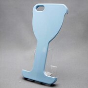 MINIOPAL CASE 07278 [iPhone5用 部分カバータイプ ライトブルー ワイングラス型]