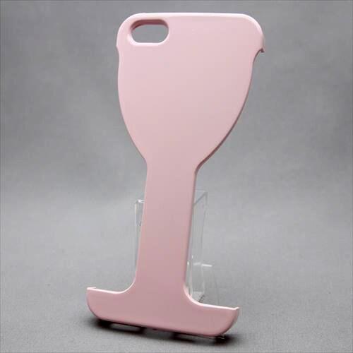 MINIOPAL CASE 07285 [iPhone5用 部分カバータイプ ライトピンク ワイングラス型]