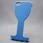 MINIOPAL CASE 07292 [iPhone5用 部分カバータイプ ブルー ワイングラス型]