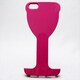 MINIOPAL CASE 07247 [iPhone5用 部分カバータイプ レッド ワイングラス型]