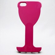 MINIOPAL CASE 07247 [iPhone5用 部分カバータイプ レッド ワイングラス型]