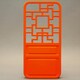 MINIOPAL CASE 91898 [iPhone5用 背面カバータイプ オレンジ ドアモチーフ]