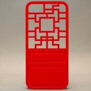 MINIOPAL CASE 91904 [iPhone5用 背面カバータイプ レッド ドアモチーフ]