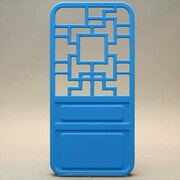 MINIOPAL CASE 91911 [iPhone5用 背面カバータイプ ブルー ドアモチーフ]