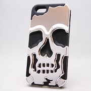 MINIOPAL CASE 89642 [iPhone5用 メタルスカルシリーズ シルバーメッキ×ブラック]