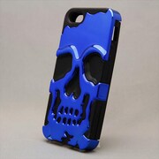 MINIOPAL CASE 89659 [iPhone5用 メタルスカルシリーズ ブルーメッキ×ブラック]