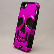 MINIOPAL CASE 89666 [iPhone5用 メタルスカルシリーズ パープルメッキ×ブラック]