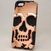 MINIOPAL CASE 89673 [iPhone5用 メタルスカルシリーズ ゴールドメッキ×ブラック]