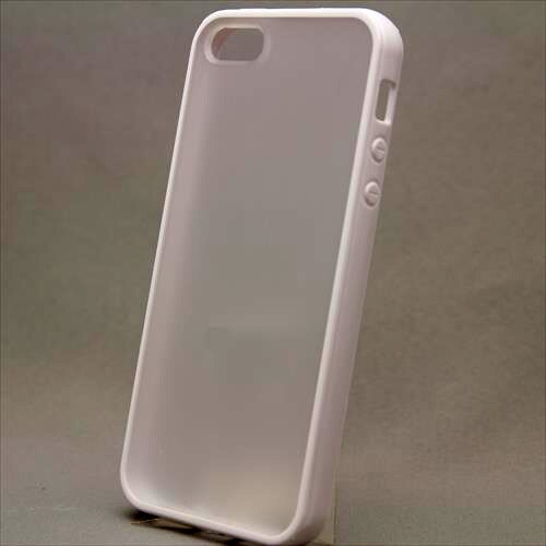 MINIOPAL CASE 90785 [iPhone5用 バンパー ホワイト 半透明バックガード付]