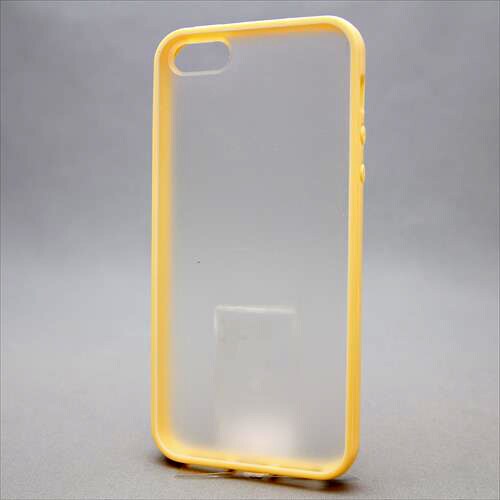 MINIOPAL CASE 90846 [iPhone5用 バンパー イエロー 半透明バックガード付]