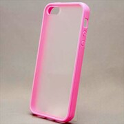 MINIOPAL CASE 90853 [iPhone5用 バンパー ベビーピンク 半透明バックガード付]