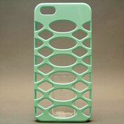 MINIOPAL CASE 91836 [iPhone5用 背面カバータイプ パステルブルー スパイダー模様]