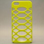 MINIOPAL CASE 91867 [iPhone5用 背面カバータイプ パステルグリーン スパイダー模様]
