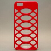 MINIOPAL CASE 91874 [iPhone5用 背面カバータイプ レッド スパイダー模様]