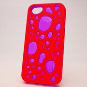 MINIOPAL CASE 90037 [iPhone5用 背面カバータイプ パープル×オレンジ 部分スケルトン]