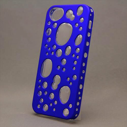 MINIOPAL CASE 88430 [iPhone5用 背面カバータイプ ブルー×クリア 部分スケルトン]