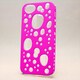 MINIOPAL CASE 86771 [iPhone5用 背面カバータイプ ピンク×クリア 部分スケルトン]