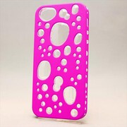 MINIOPAL CASE 86771 [iPhone5用 背面カバータイプ ピンク×クリア 部分スケルトン]