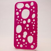 MINIOPAL CASE 86788 [iPhone5用 背面カバータイプ ピンク×クリア 部分スケルトン]