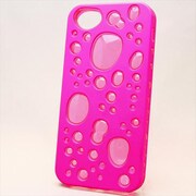 MINIOPAL CASE 89918 [iPhone5用 背面カバータイプ ピンク×ピンク 部分スケルトン]
