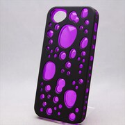 MINIOPAL CASE 89963 [iPhone5用 背面カバータイプ ブラック×ピンク 部分スケルトン]
